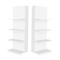 Blank display stand with shelves Royalty Free Stock Photo